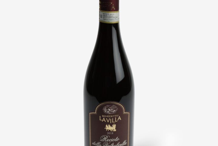 Forsiden af en flaske Recioto Classico La Permuta 2018 fra Benedetti La Villa